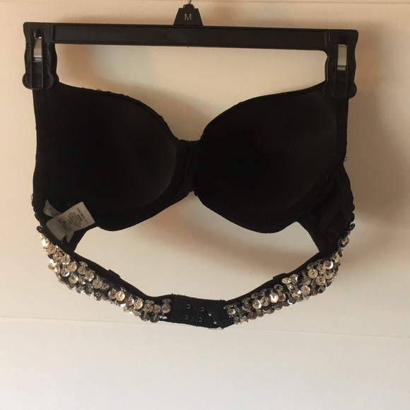 I Heart Raves Black Sequin Bra. - Picture 3 of 3
